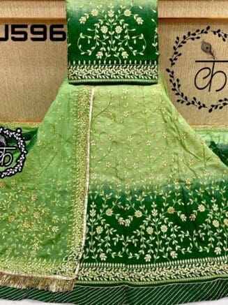 Beautiful Double Shaded Rajputi Dress