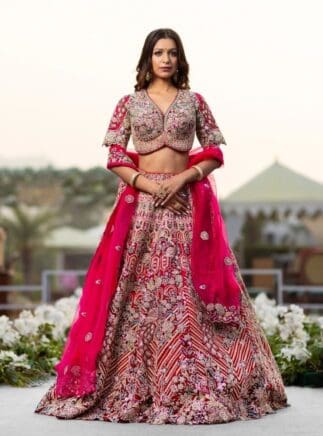 Bride in lehenga