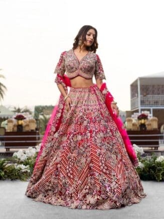 Bride in lehenga