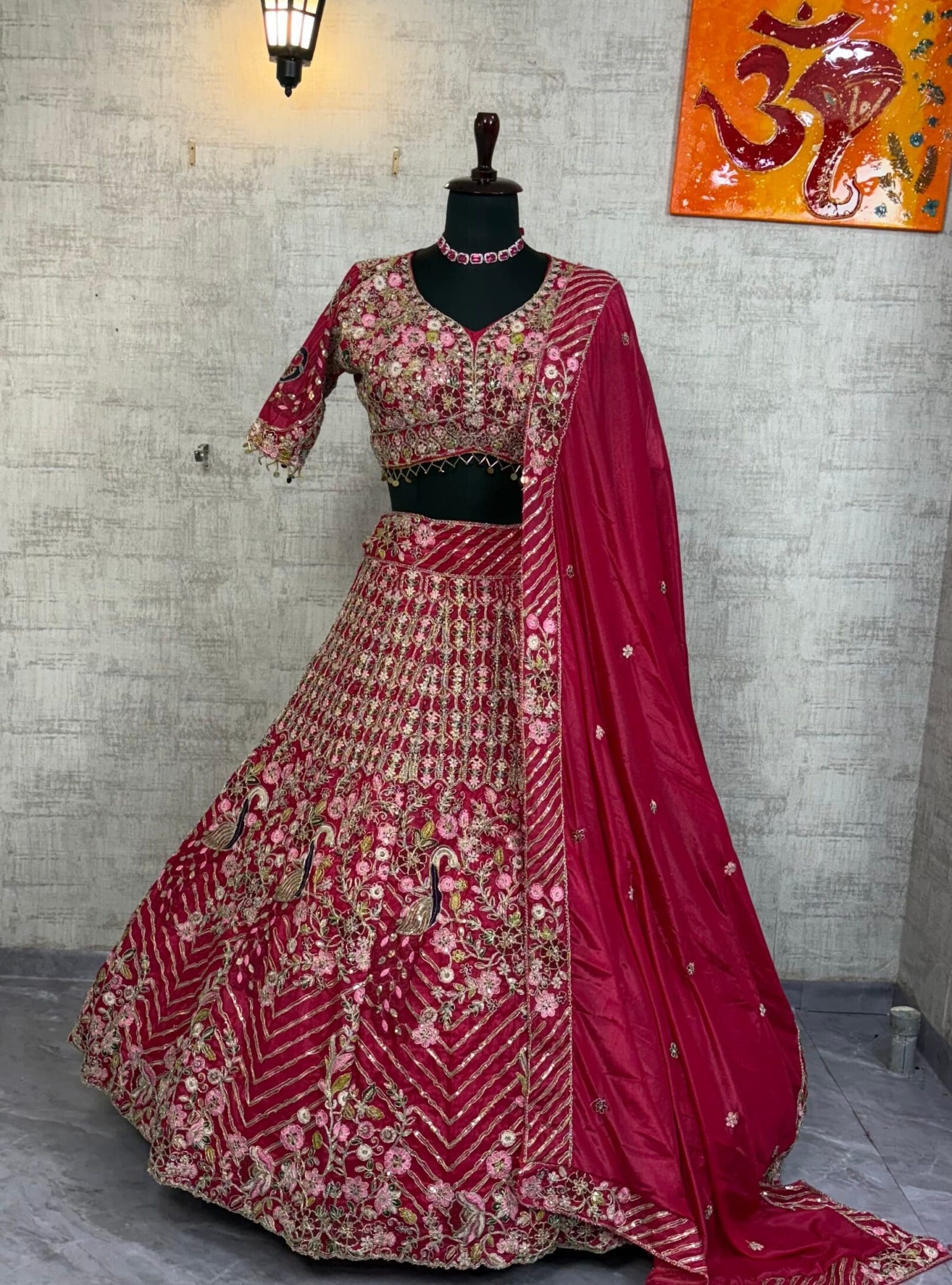 Bride in lehenga
