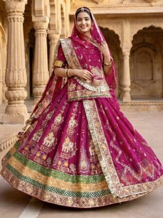 Rani Heavy Gher Bridal Rajputi Poshak