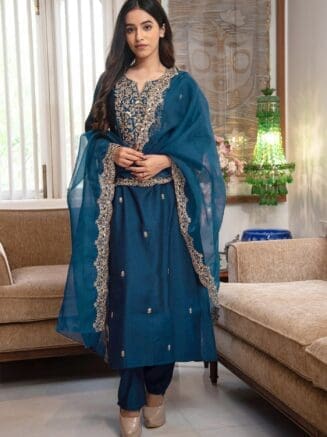 Women kurta pant dupatta set