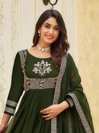 Anarkali Gown With Dupatta