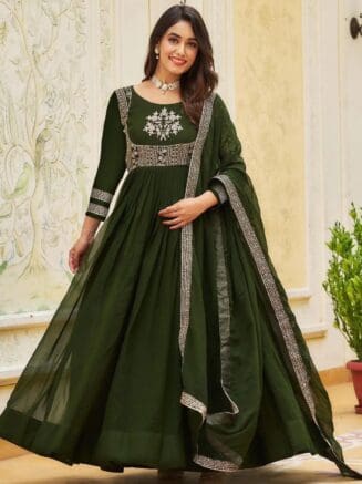 Anarkali Gown With Dupatta