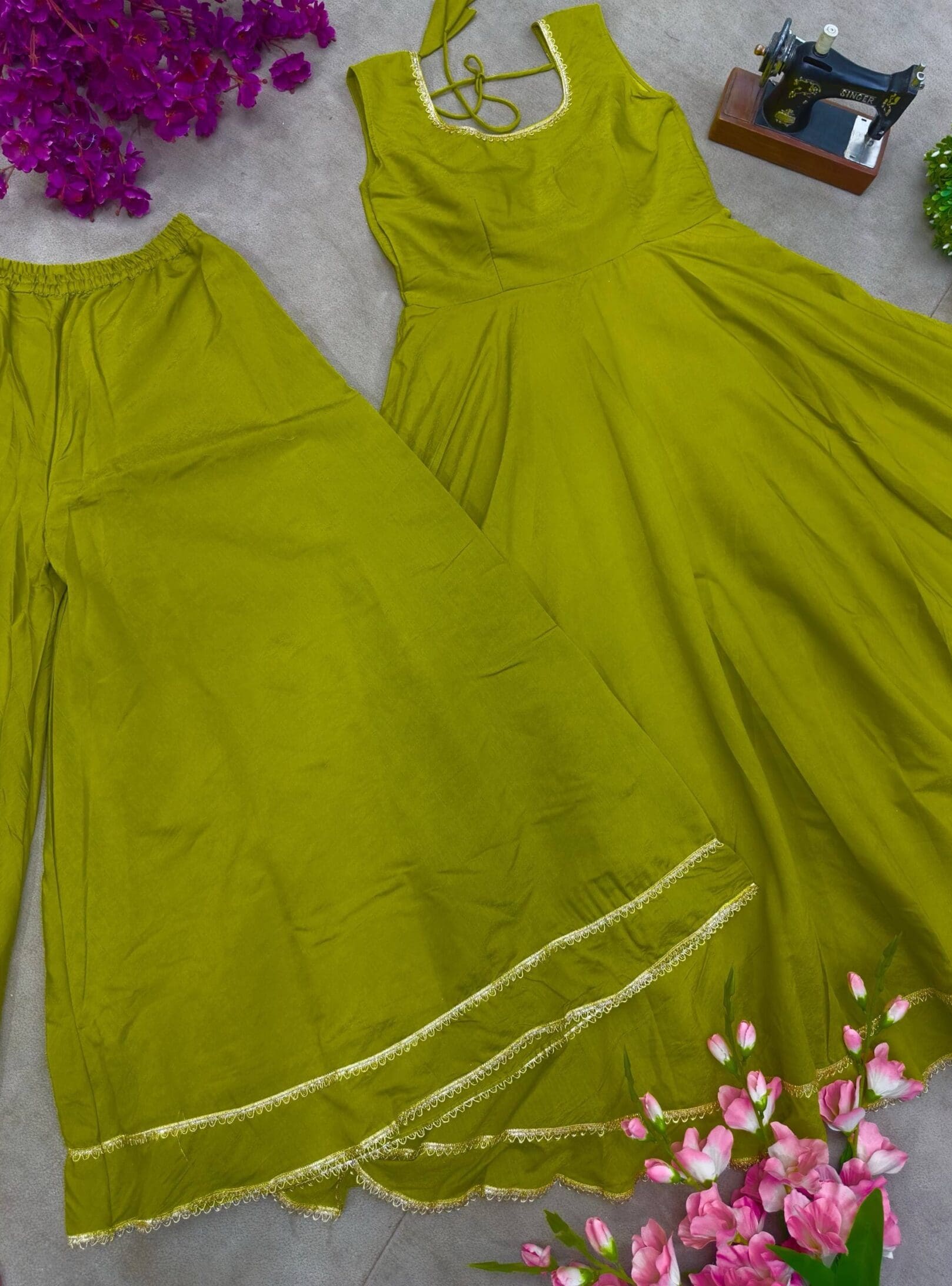 Meesho Anarkali Gown With Dupatta