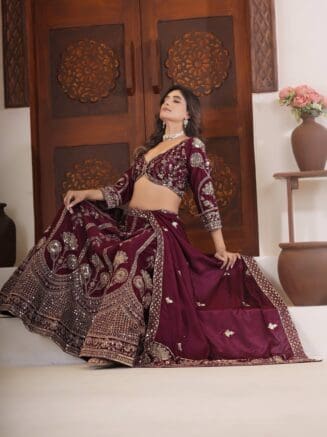 Buy Latest Bridal Lehenga Choli with Heavy Embroidery